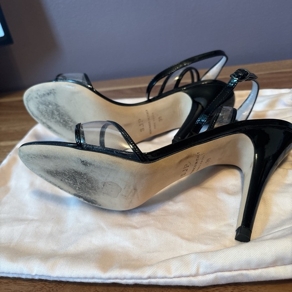 SJP by Sarah Jessica Parker Queen Heeled Sandal 8.5 Black - Picture 3 of 6